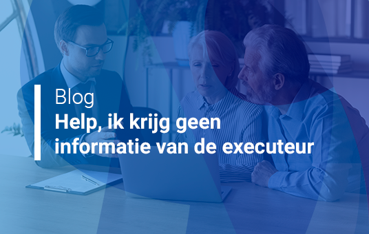Help, ik krijg geen informatie van de executeur