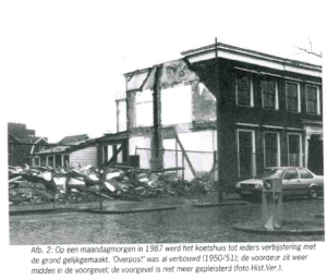Sloop van het koetshuis in 1987